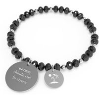 Bracciale 10 Buoni Propositi Donna Crystal in Acciaio B-5248/N - B-5248/N